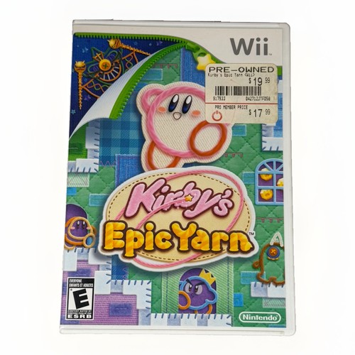 Kirby epic yarn nintendo - kirby's, wii